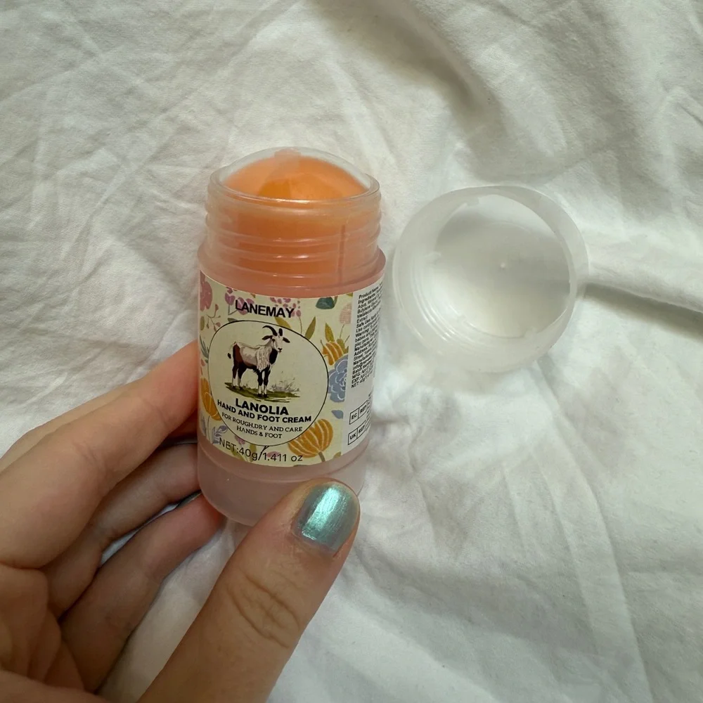 New in box, “Lanemay” Lanolia Hand and Foot Cream Stick. 1.411 oz, 40g. See info